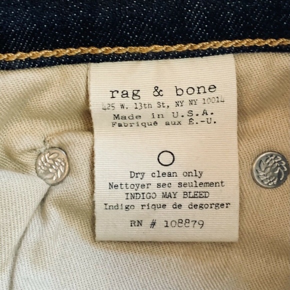 Women'sRAG & BONE Paint Splatter Cate Mid Rise Skinny Jeans Size 27 Anfield NWOT - Picture 7 of 12